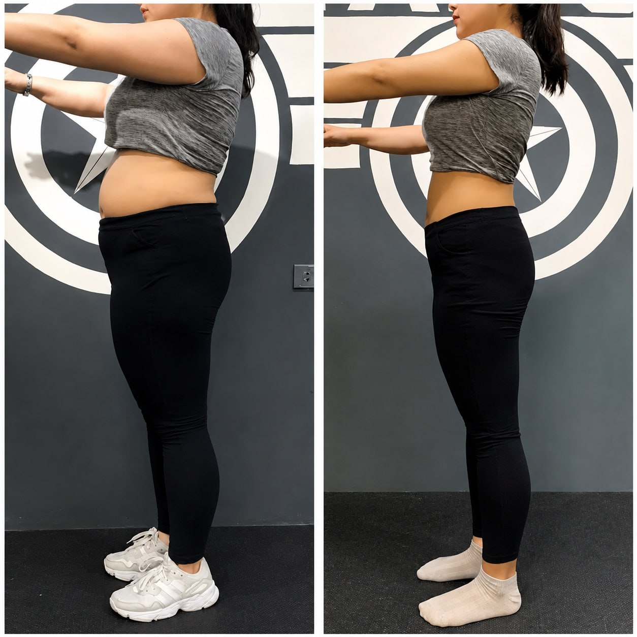 Client before and after